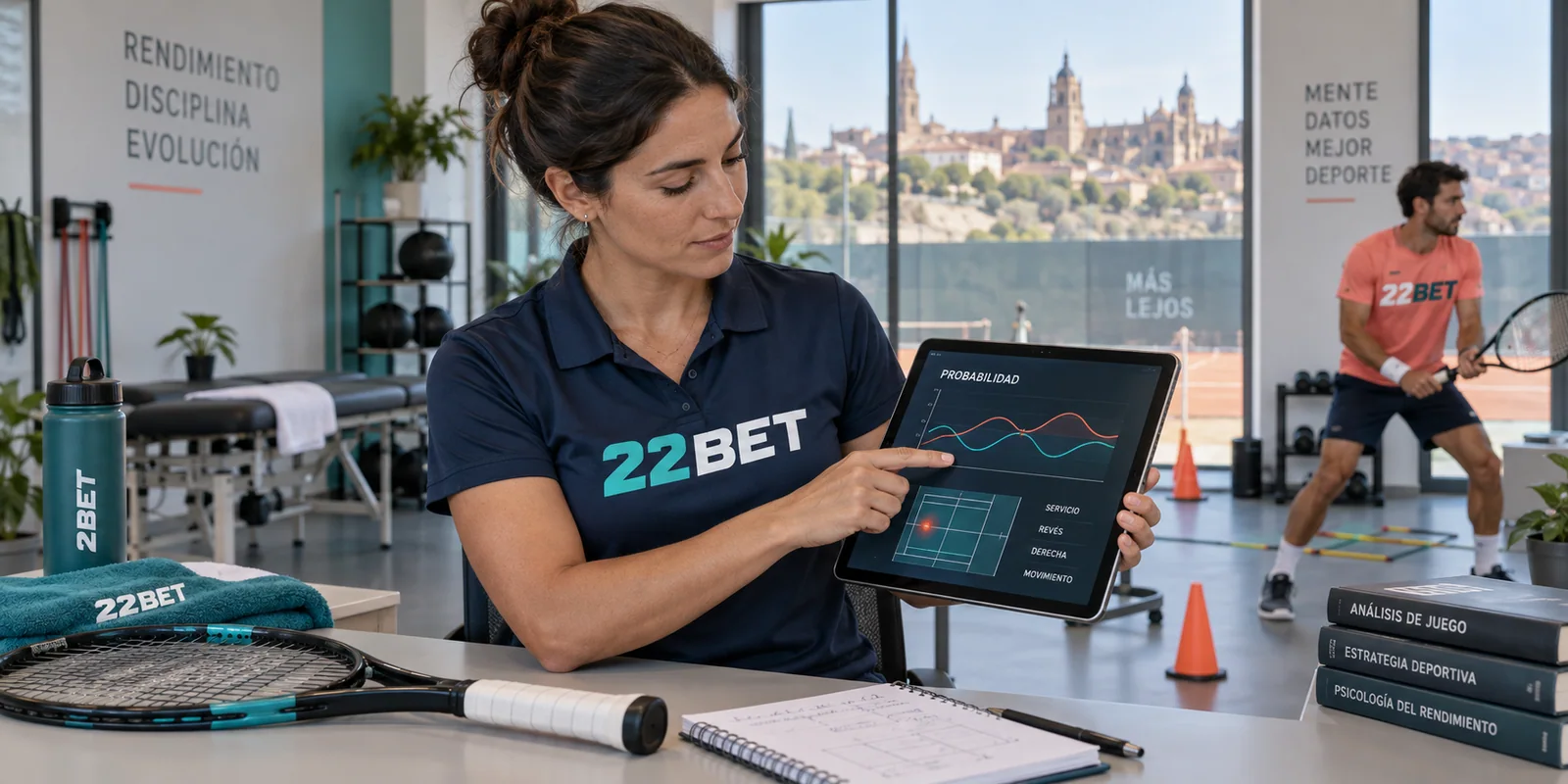 Deportistas con equipación 22BET