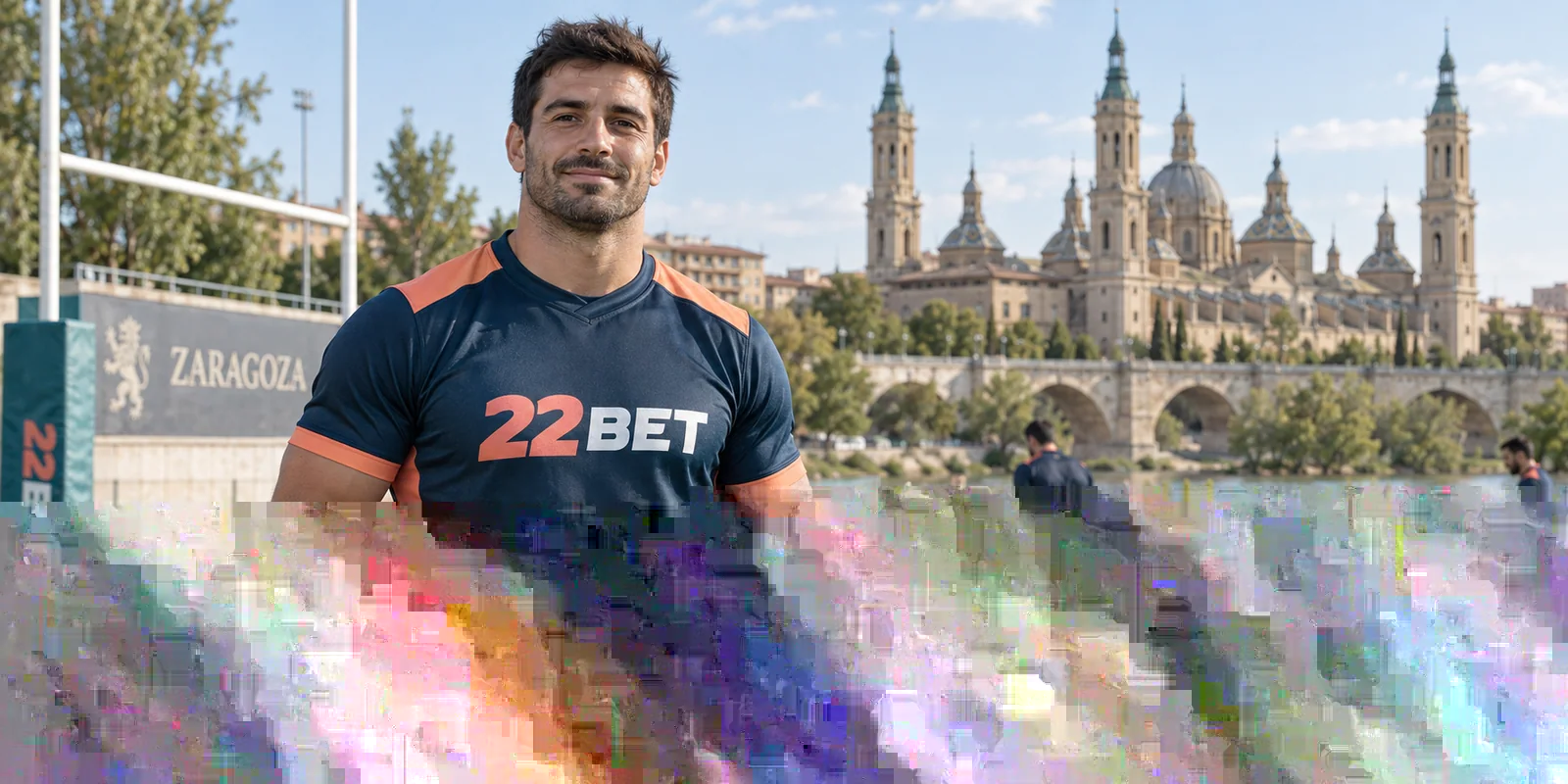 Deportistas con equipación 22BET