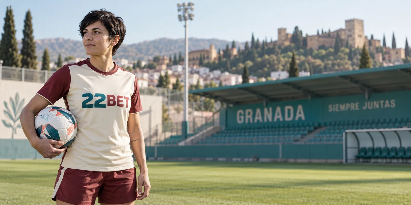 Deportistas con equipación 22BET